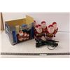 Image 1 : (5) Lighted Santa Pathmarks (19.5" Height)