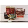 Image 1 : Currier and Ives Ice Cream Tin, (2) Christie's Salted Cracker Tins, Misc. Vintage Tins