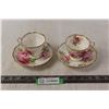Image 1 : (2) American Beauty by Royal Albert Teacups and Saucers