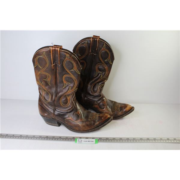 Leather Cowboy Boots (size10 1/2")