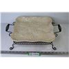 Image 1 : Platter w/Grape Pattern on Metal Stand (12 1/2" x 12 1/2")