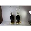 Image 1 : (2) Ceramic Black Lamps (working)