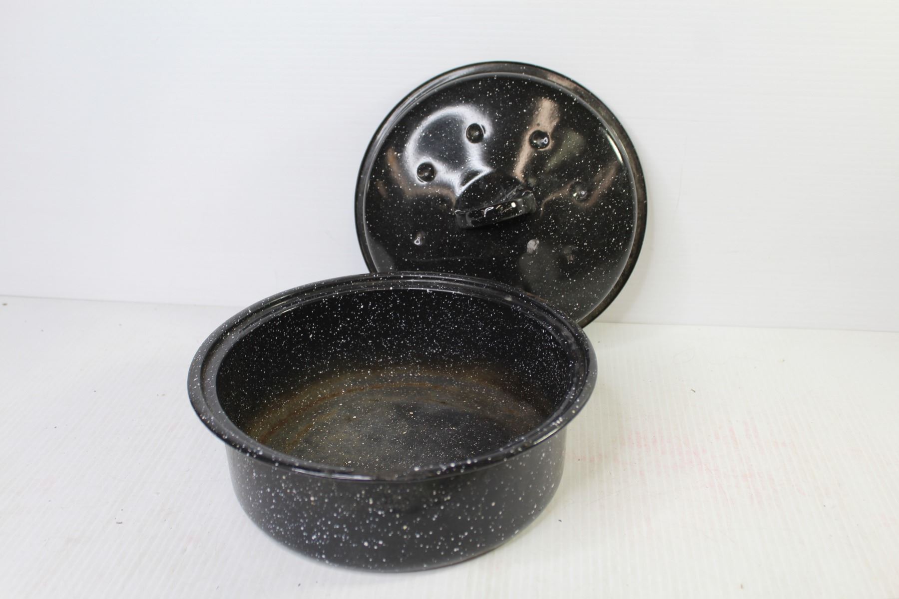 Granite Ware Double Cooker Blancher Granite Ware Pot w/Lid Bodnarus