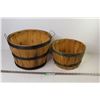 Image 1 : (2) Vintage Wooden Baskets