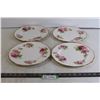 Image 1 : (4) American Beauty Royal Albert Plates (10.5")