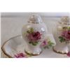 Image 3 : American Beauty Royal Albert Salt and Pepper Shakers, Small Serving Tray