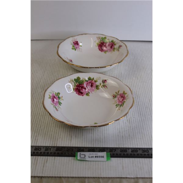 American Beauty Royal Albert Bowls