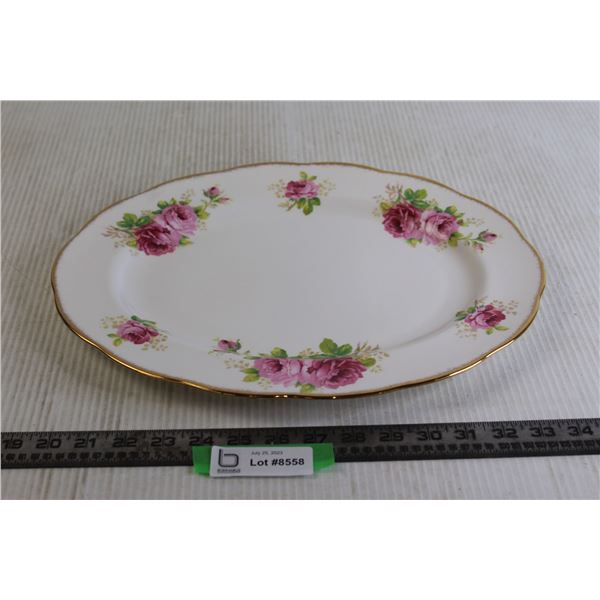 American Beauty Royal Albert Serving Plate