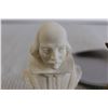 Image 3 : Shakespeare Resin Bust, (2) Brass Swans, Misc.