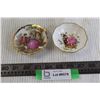 Image 1 : (2) Collector Plates -Limoges Decorative Plate, Royal Crown Derby Trinket Holder