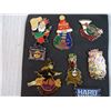 Image 4 : (9) Collector Hard Rock Cafe Lapel Pins-Christmas, Halloween, New Years, Valentine editions