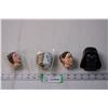 Image 1 : Darth Vader Head (Sound Maker) + (3) 2 Sided heads of Star wars