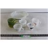 Image 1 : (5) Fire King Mugs w/ Assorted Patterns, Fire King Casserole (no Lid)