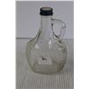 Image 3 : (2) Glass Dishes, Glass Syrup Bottle