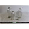 Image 1 : (4) Milk Bottles (3 with Caps)