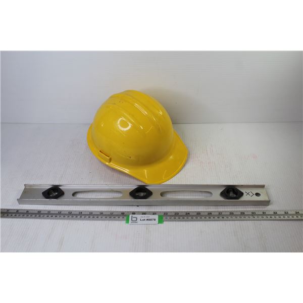 24  Aluminum Level - Yellow Hard Hat