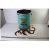 Image 1 : *(30+) Small Horse Shoes - 5 Gallon Pool Weed Killer Pail