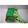Image 1 : Pair of Patrick Day Sock+ St. Patrick Day Accesories + Green Scarf