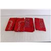 Image 4 : (4) Red Paisley Bandanas