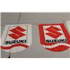 Image 4 : Suzuki Motorcycle Pennant Banner (Torn in Middle) (About 18')