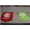 Image 3 : Rainbow Suzuki Motorcycle Pennant Banner (About 8')