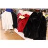Image 1 : Alia Pink Jacket (XL), George Red Fluffy Jacket (XL), George Black Fluffy Jacket (3X), Gold Bag, Sil
