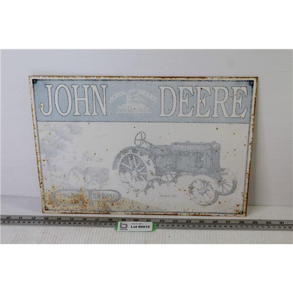 John Deere Tin Sign