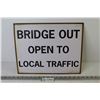 Image 1 : Bridge Out Sign