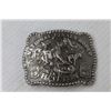 Image 3 : 1985 Hesston - National Finals Rodeo Belt Buckle (NEW sealed in plastic)