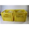 Image 3 : *(2) Plastic Dairy Land Milk Crates