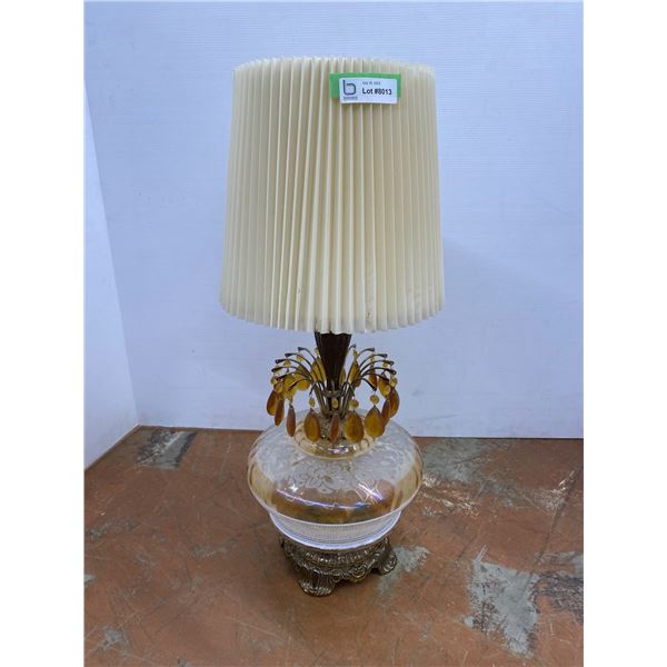 *Retro Table Lamp with Shade - 33"