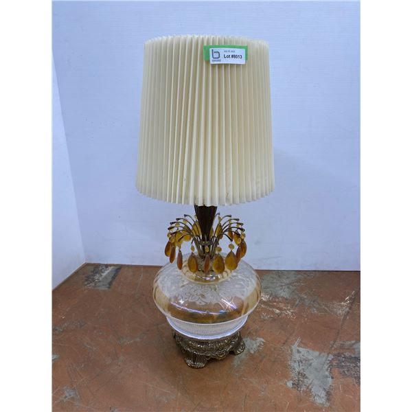 *Retro Table Lamp with Shade - 33"