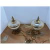 Image 1 : *(2x Bid Price) (2) Matching Retro Hanging Light Fixtures