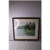 Image 1 : *Framed Watercolor of Nature - 24" x 27"  Lou Chrones