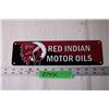 Image 1 : Red Indian Motor Oils Sign (3x11)