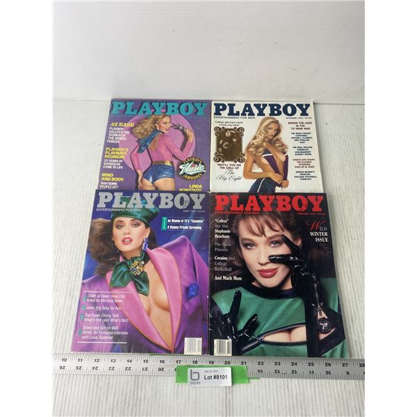 4 Vintage 1980s Playboy Magazines 4-vintage-1980s-playboy-magazines