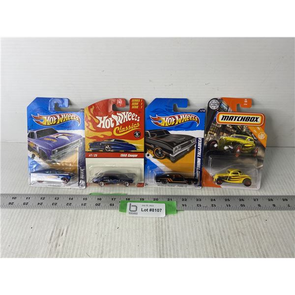 (4) Toy Cars (NIB)