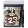 Image 4 : (4) Framed NFL Photos - Saskatchewan Roughriders (Cracked Glass)