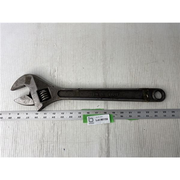 18  Grey Crescent Wrench