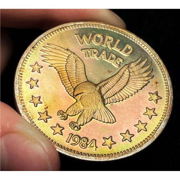 1984 World Trade Eagle One World Trade Unit 1 ozt .999 Silver
