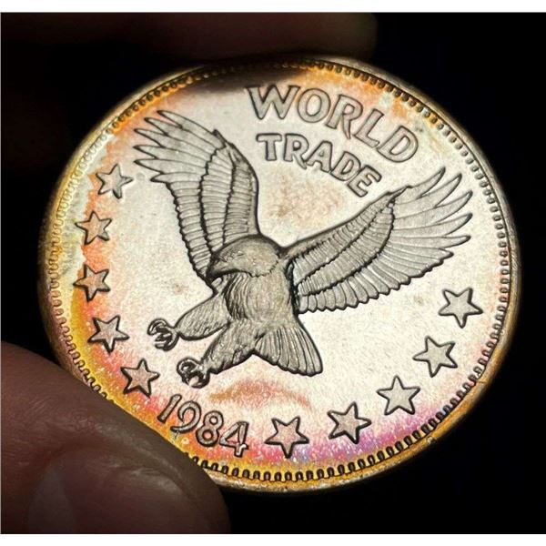 1984 World Trade Eagle One World Trade Unit 1 ozt .999 Silver