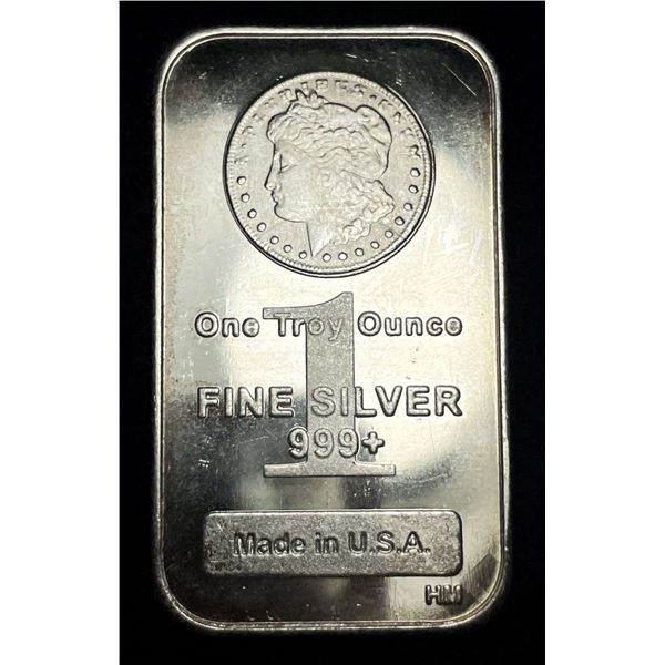 Highland Mint Morgan Design 1 ozt .999 Silver Bar