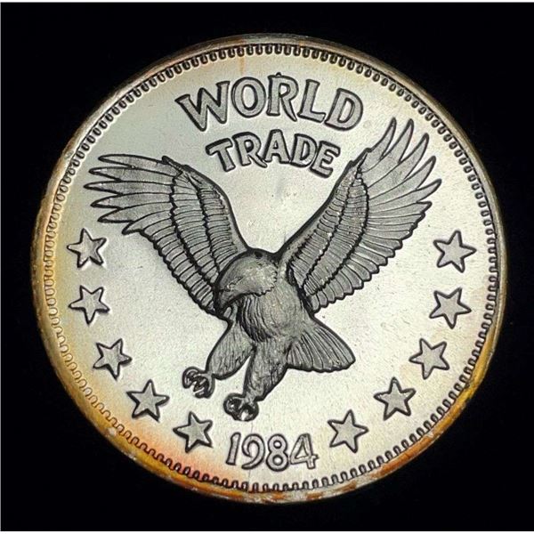 1984 World Trade Eagle One World Trade Unit 1 Ozt .999 Silver