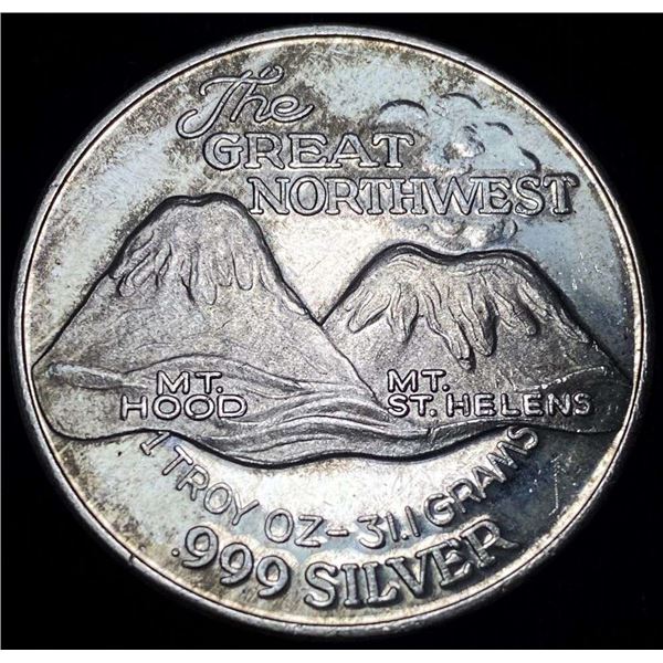 The Great Northwest Proof 1 ozt .999 Silver Trade Unit