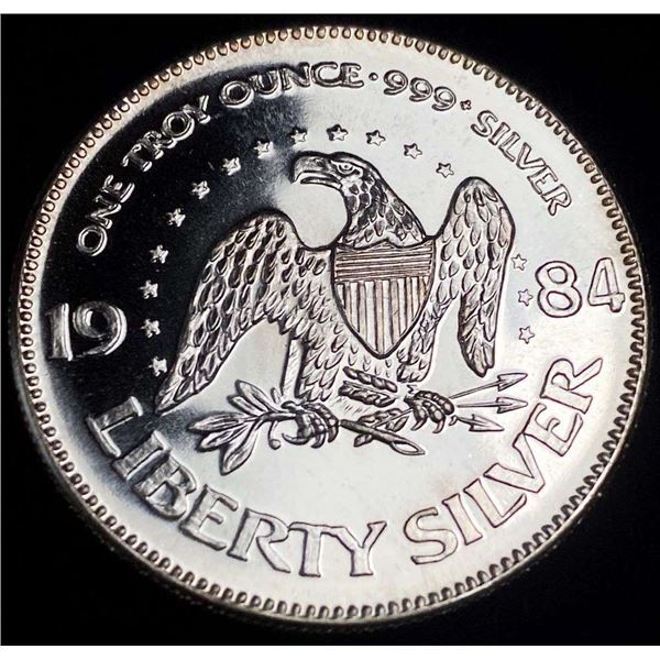 1984 A-Mark "Life Liberty Happiness" Proof 1 ozt .999 Silver