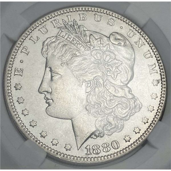 1880-O Morgan Silver Dollar MS63+