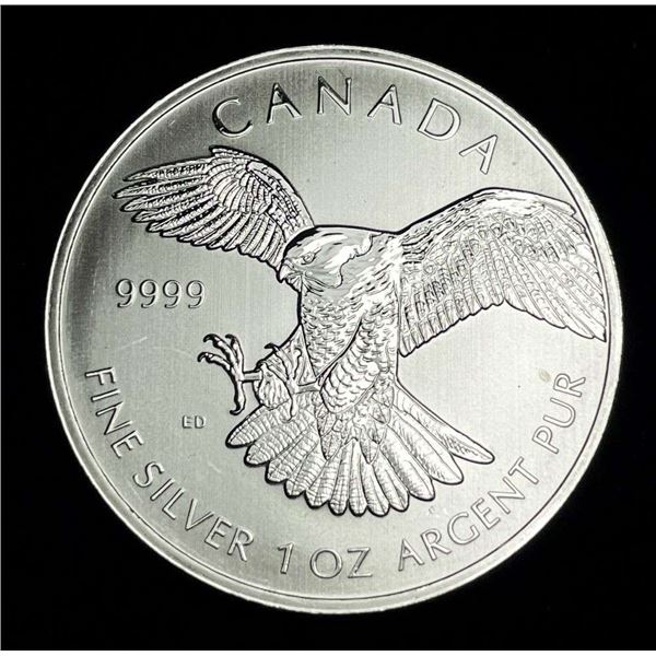 2014 Canada $5 Bald Eagle 1 ozt .9999 Silver