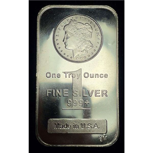 Highland Mint Morgan Design 1 ozt .999 Silver Bar