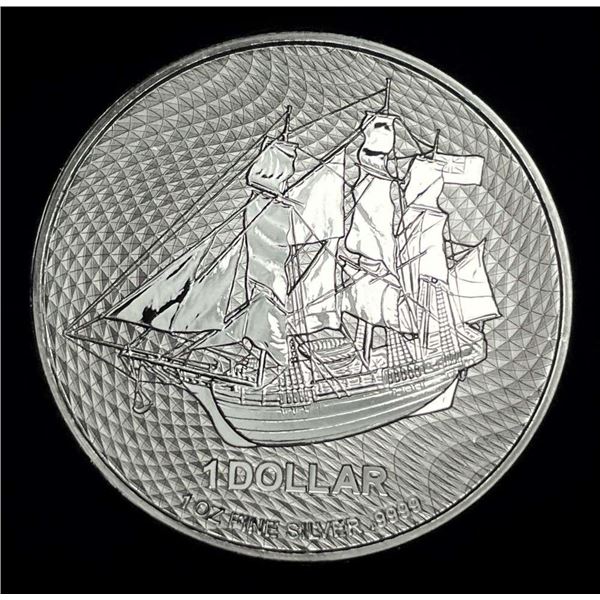 2023 Cook Island Sailing Ship 1 ozt .9999 Silver Dollar
