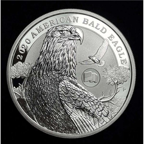 2020-P Tuvalu $1 American Bald Eagle 1 ozt .9999 Silver